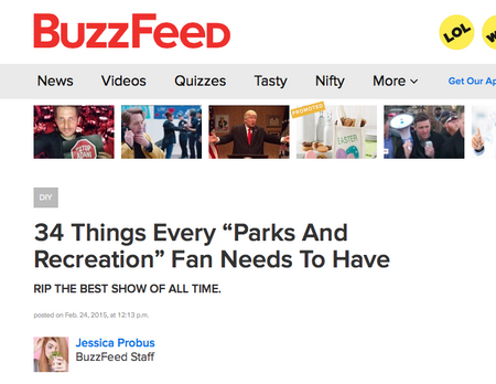 Parks and Recreation Fan Mug on BuzzFeed