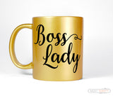 Boss Lady Gold Coffee Mug, Women's Gift