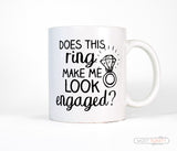 Cute Engagement Coffee Mug Gift for Her
