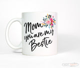 Mom Floral Bouquet Bestie Coffee Mug Mother's Day Gift