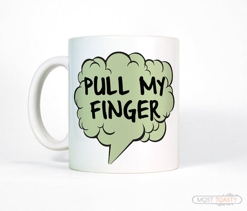 Pull My Finger Fart Joke Funny Coffee Mug