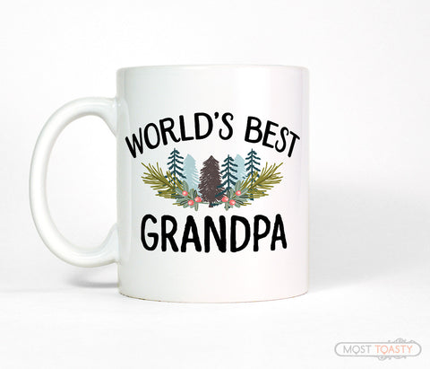 World's Best Grandpa Rustic Coffee Mug